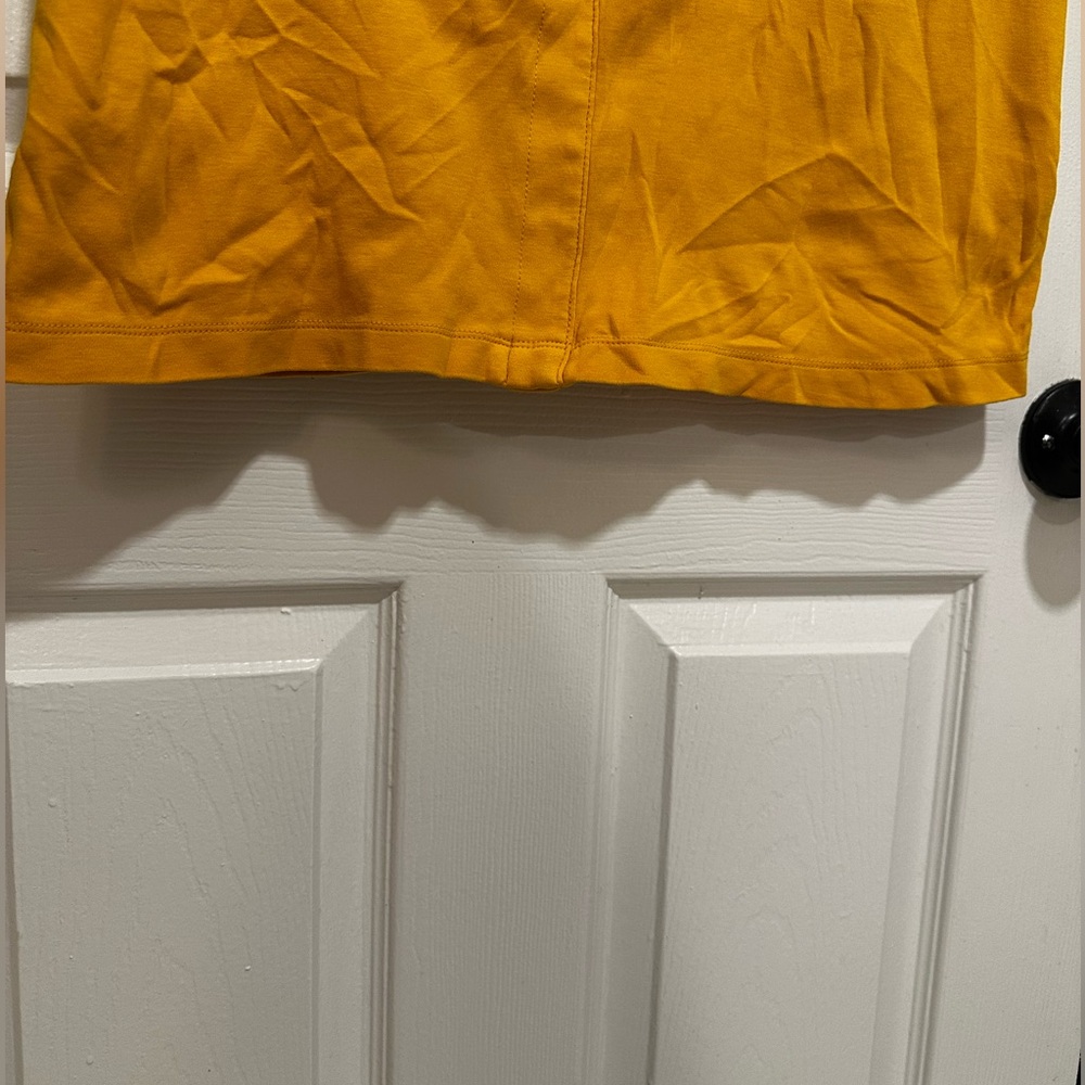 New York & Company Mini Yellow Button Up Shirt Dress in Women’s Small - Picture 8 of 11
